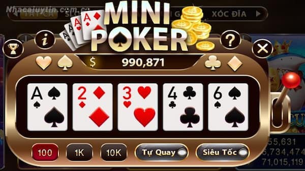 Giới thiệu về game mini Poker nổ hũ