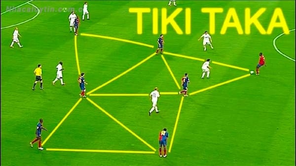Chiến thuật Tiki Taka làm yếu tố giúp cho đội bóng Barcelona đạt được nhiều chiến tích